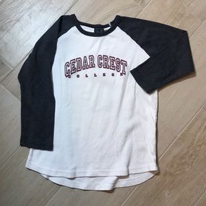 Cedar Crest College baseball long sleeve  tee